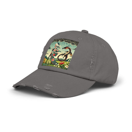The Dragon Fairy’s Stride Unisex Distressed Cap