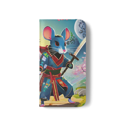 🐀⚔️ Cyber Samurai Rat Flip Case – Neon Discipline & Futuristic Skill