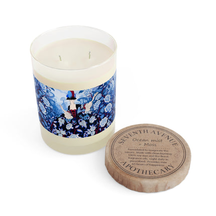 💙🌹 The Lady Of The Blue Rose Garden Scented Candle – Art Deco Floral Elegance