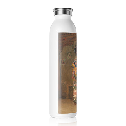 A Buddhist Lama at a Feast at Pemionchi Monastery by Vasily Vereshchagin Slim Water Bottle