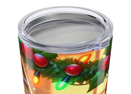 Naughty or Nice Kitten Christmas Tumbler 20oz