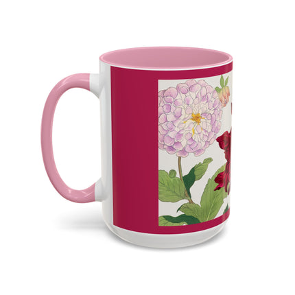 Dahlia Flower by Tanigami Kônan Colorful Mugs (11oz, 15oz)