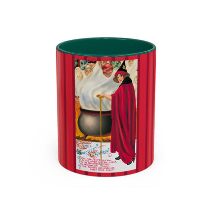 The Hallowe'en Cauldron In the Firelight's Gleam Colorful Mugs (11oz, 15oz)