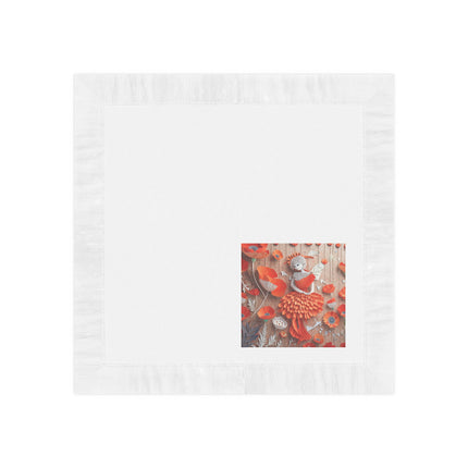 Poppy Fairy White Coined Napkins