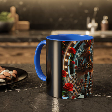 Halloween Witch Through the Mirror Colorful Mugs (11oz, 15oz)