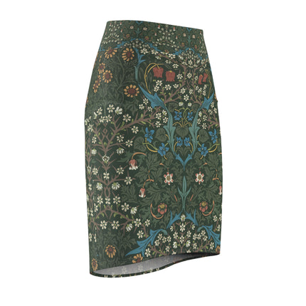 Blackthorn by William Morris Women's Pencil Skirt (AOP)