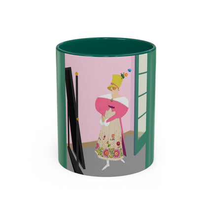 The Yellow Hat Colorful Mugs – 1920s Vogue Whimsy & Playful Elegance