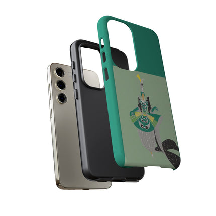 Peacock Dancer Phone Case – Opulent Glamour & Theatrical Elegance