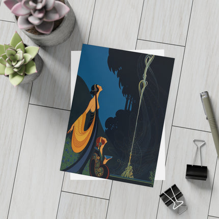 🌙✨ The Ladies Of The Moonlit Fountain Postcard Bundles – Art Deco Nocturne