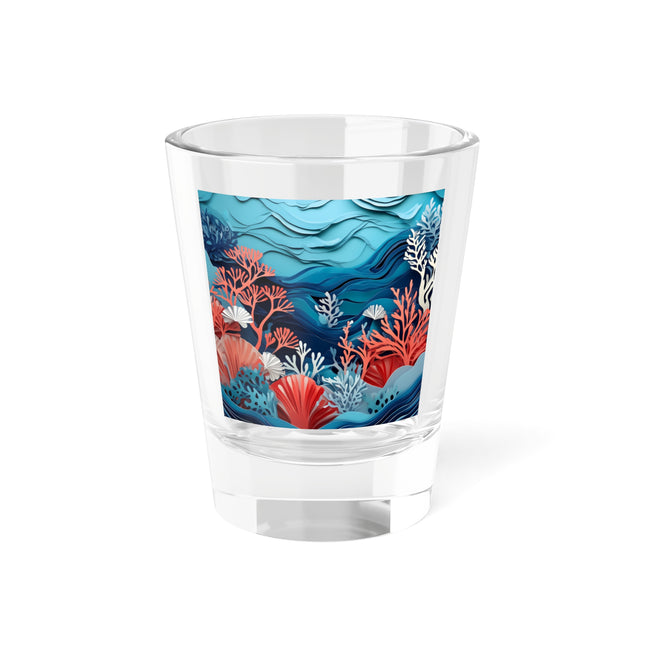 Enchanting Underwater Scene Shot Glass, 1.5oz