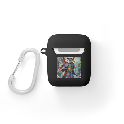Cyberpunk Samurai Owl AirPods Case Cover