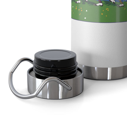Frog and Beetle Band Copper Vacuum Insulated Bottle, 22 oz
