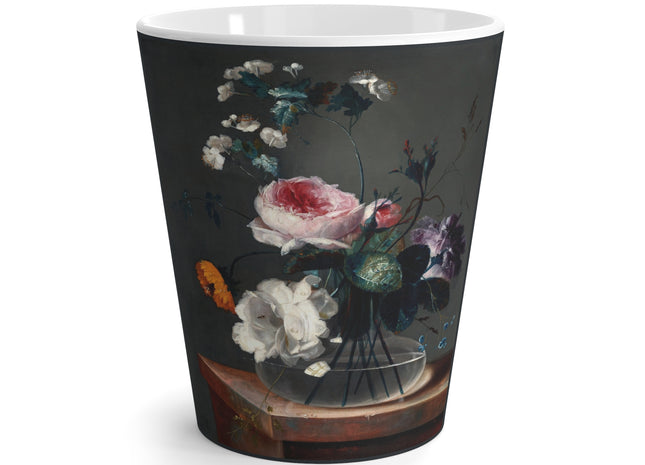 Floral Still Life by Johann Baptist Drechsler Latte Mug