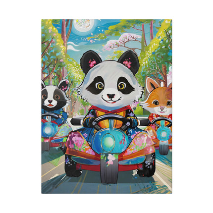 Bumper Car Bonanza Matte Canvas, Stretched, 0.75"