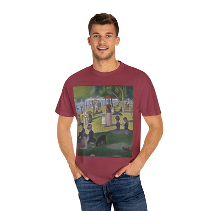 A Sunday on La Grande Jatte by Georges Seurat Unisex Garment-Dyed T-shirt