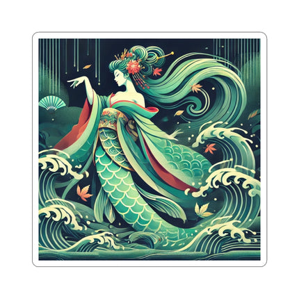 Mermaid Queen Rising from the Deep Kiss-Cut Stickers (4 Sizes)