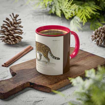 Jaguar by Charles Dessalines D' Orbigny Colorful Mugs, 11oz