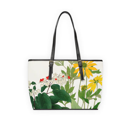 Clerodendrum & Rudbeckia by Tanigami Kônan PU Leather Shoulder Bag