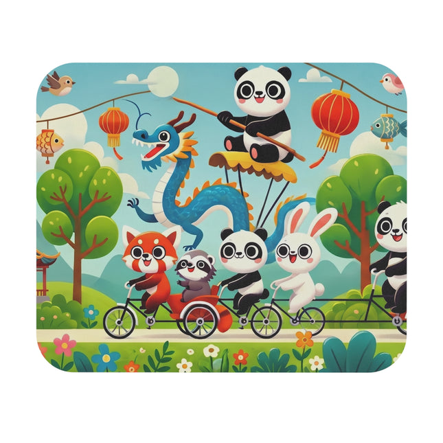 The Rolling Along Together Mouse Pad – Friendship, Fun & Playful Adventure