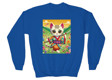 Samurai Kitten Youth Crewneck Sweatshirt