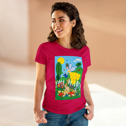 Garden Magic Women's Midweight Cotton Tee