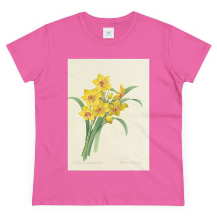 Choix des plus belles fleurs, Plate 052 by Pierre Joseph Redouté  Women's Midweight Cotton Tee