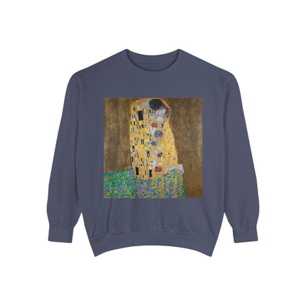 The Kiss by Gustav Klimt Unisex Garment-Dyed Sweatshirt