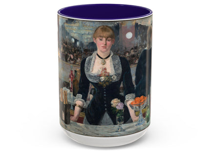 A Bar at the Folies-Bergère by Edouard Manet Colorful Mugs (11oz, 15oz)