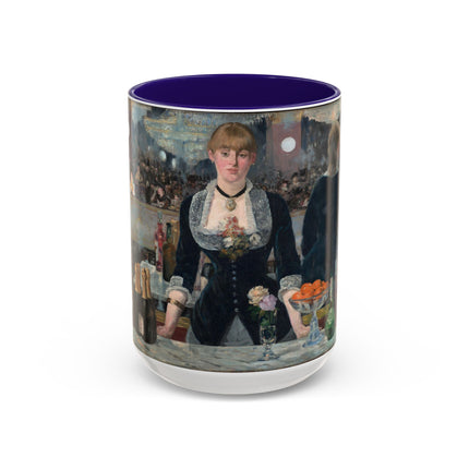 A Bar at the Folies-Bergère by Edouard Manet Colorful Mugs (11oz, 15oz)