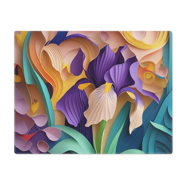 The Elegant Iris Flower Placemat, 1pc