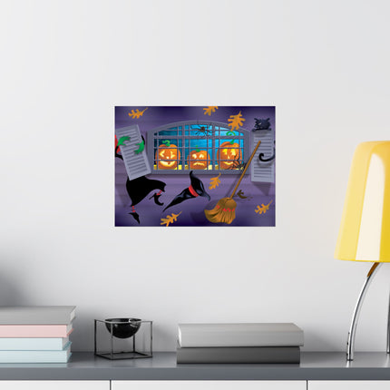 Whimsical Halloween Mischief Matte Horizontal Posters