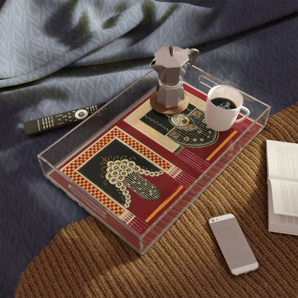 La décoration moderne dans le textile Pl. 3 by Gaston Charlet Acrylic Serving Tray