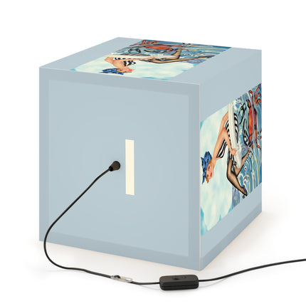 Playful Waves and Fashion Follies Light Cube Lamp