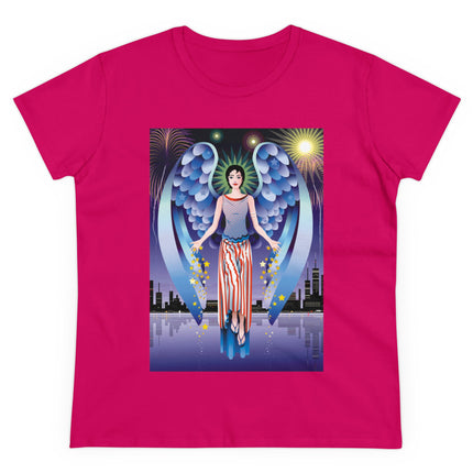 Celestial Symphony Women's Midweight Cotton Tee