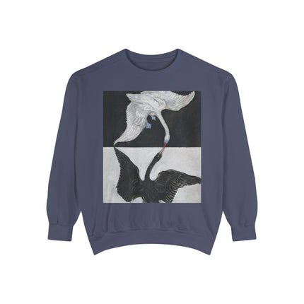 The Swan by Hilma af Klint Garment-Dyed Sweatshirt