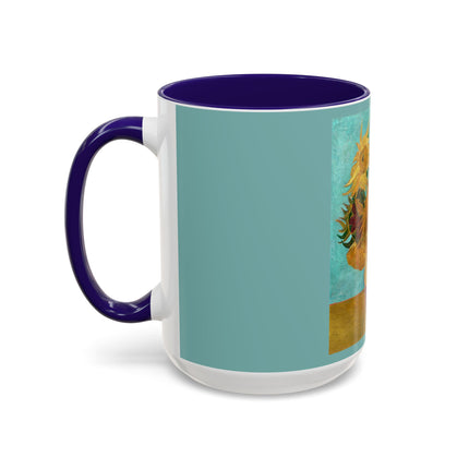 Vase with Twelve Sunflowers by Vincent van Gogh Colorful Mugs (11oz, 15oz)