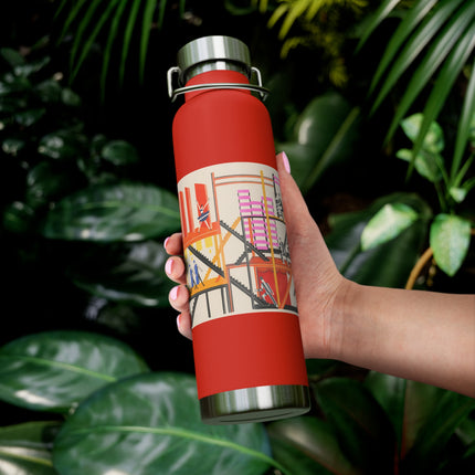 Maquettes de Théatre 4 by Alexandra Exter Copper Vacuum Insulated Bottle, 22oz