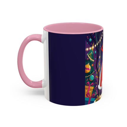 🎄❄️ The Christmas Snowball Dance Colorful Mug – Whimsical Holiday Fashion Fantasy