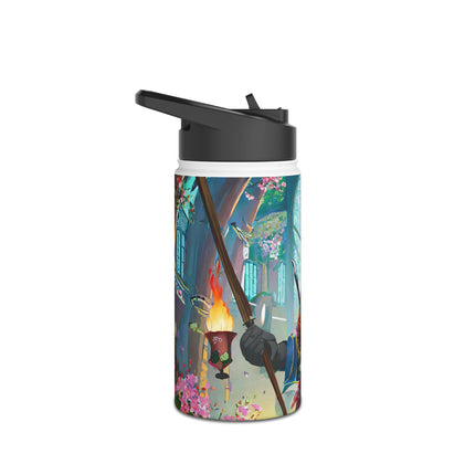 Cyberpunk Leopard Stainless Steel Water Bottle