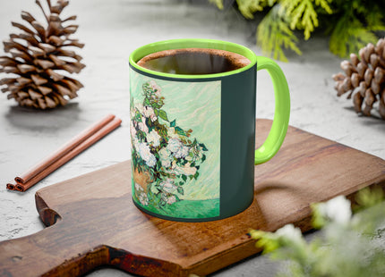 Roses by Vincent Van Gogh Colorful Mugs (11oz, 15oz)