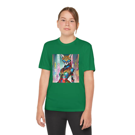 Cyber Cat Glamour Youth Competitor Tee
