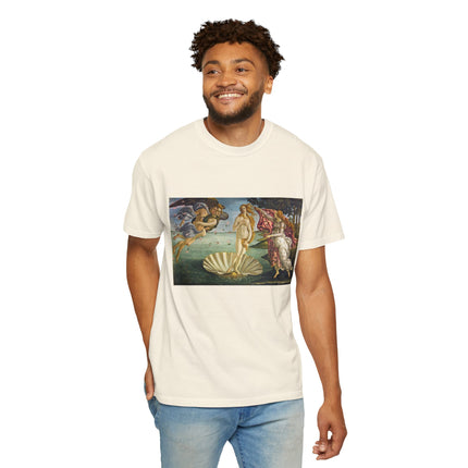 Birth of Venus by Sandro Botticelli Unisex Garment-Dyed T-shirt