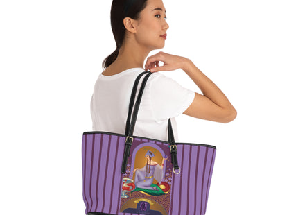February & Amethyst (from the Gem Series) by Sofia Chiostri PU Leather Shoulder Bag