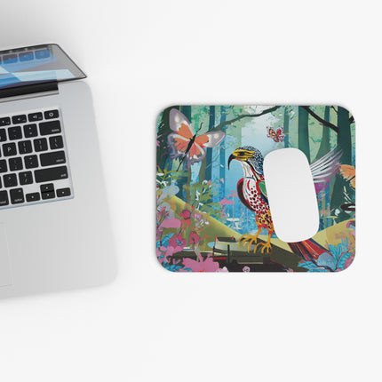 A Colorful Raptor Mouse Pad, Rectangle