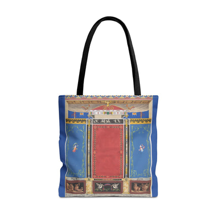 Trompe L’Oeil Designer Tote Bag – Columns, Swans and Vases (AOP)