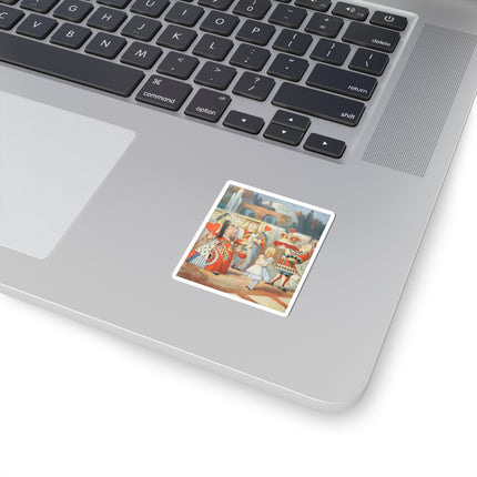 “Off with her head! Off with—" by Sir John Tenniel Kiss-Cut Stickers (4 Sizes)