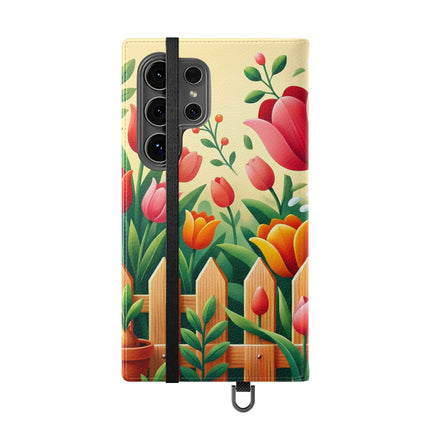 🌷🐦 The Little Garden Tender Flip Case – Sunshine, Care & Storybook Charm