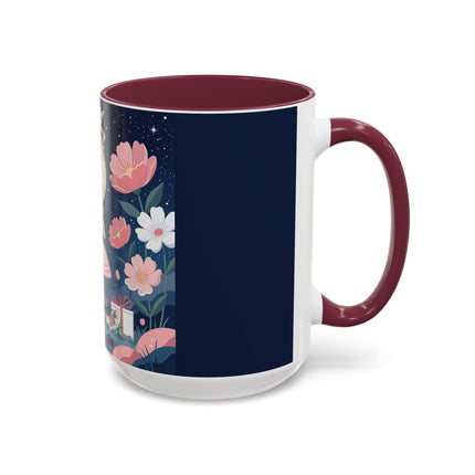 🕛🌸 Midnight Waltz Before Christmas Colorful Mug – Art Deco Holiday Fantasy