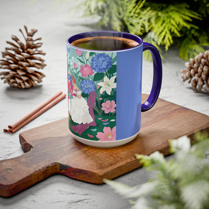 The Ladies Of The Blossoming Vanity Colorful Mugs – Art Deco Floral Elegance