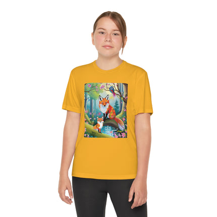 Mischievous Fox Youth Competitor Tee – Forest Fun & Whimsical Adventure
